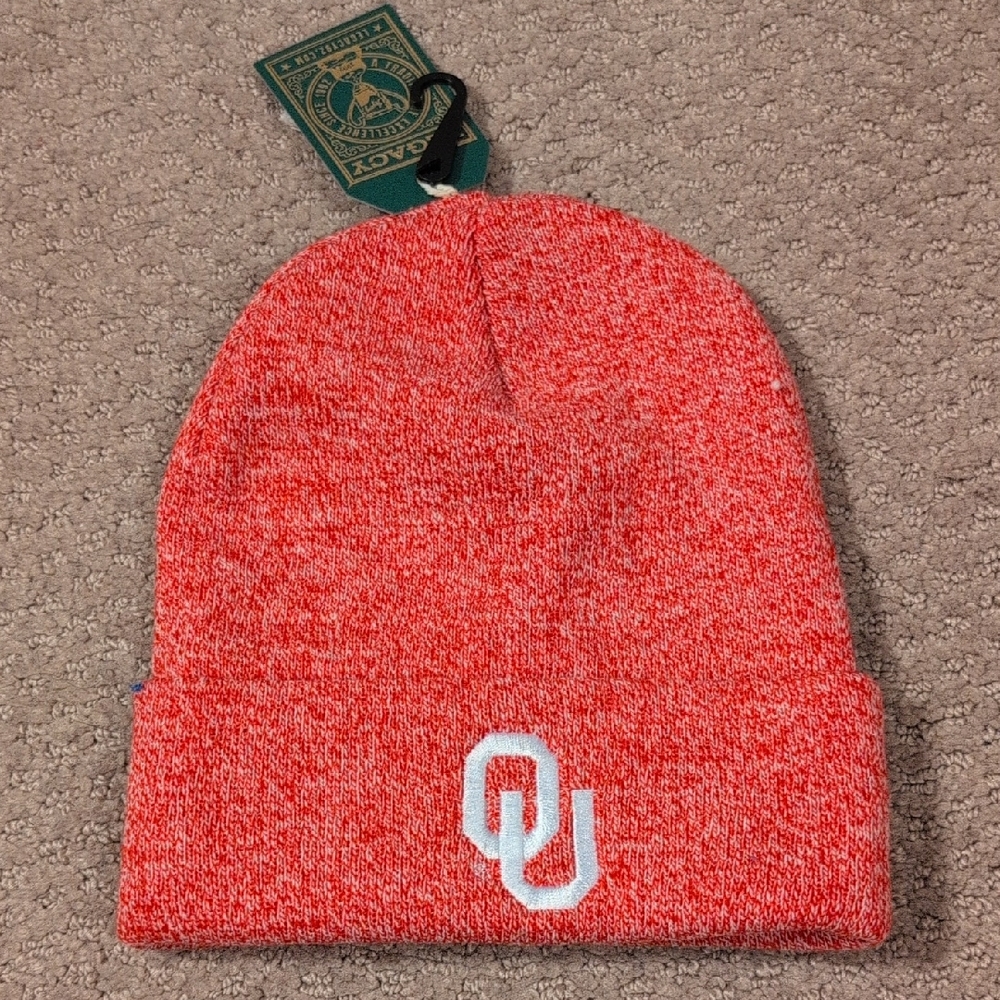 Legacy Oklahoma Sooners NCAA Red Knit Beanie NWT